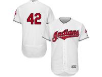 Men's Cleveland Indians Jackie Robinson Majestic White Authentic Collection Flexbase Jersey