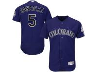 Men's Colorado Rockies Carlos Gonzalez Majestic Purple Alternate Authentic Collection Flex Base Player Jersey