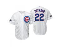 Men's Cubs 2018 Postseason Home White Jason Heyward Cool Base Jersey