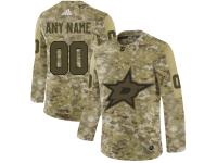 Men's Dallas Stars Adidas Customized Limited 2019 Camo Salute to Service Jersey