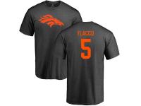 Men's Denver Broncos Joe Flacco NFL Pro Line Ash One Color T-Shirt