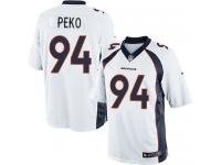 Men's Limited Domata Peko #94 Nike White Road Jersey - NFL Denver Broncos