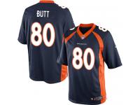 Men's Limited Jake Butt #80 Nike Navy Blue Alternate Jersey - NFL Denver Broncos