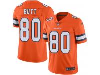 Men's Limited Jake Butt #80 Nike Orange Jersey - NFL Denver Broncos Rush