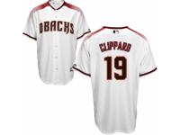 Men's Majestic Arizona Diamondbacks #19 Tyler Clippard White-Brick Cool Base MLB Jersey