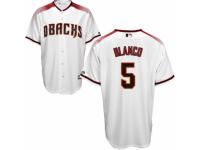 Men's Majestic Arizona Diamondbacks #5 Gregor Blanco White Home Cool Base MLB Jersey