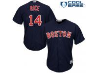 Men's Majestic Boston Red Sox #14 Jim Rice  Navy Blue Alternate Road Cool Base MLB Jersey