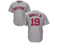 Men's Majestic Boston Red Sox #19 Jackie Bradley Jr  Grey Road Cool Base MLB Jersey