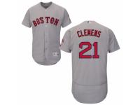 Men's Majestic Boston Red Sox #21 Roger CleMen Grey Flexbase Authentic Collection MLB Jersey