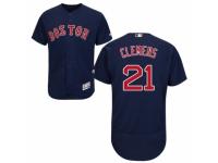 Men's Majestic Boston Red Sox #21 Roger CleMen Navy Blue Flexbase Authentic Collection MLB Jersey