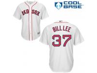 Men's Majestic Boston Red Sox #37 Bill Lee  White Home Cool Base MLB Jersey
