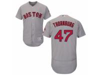 Men's Majestic Boston Red Sox #47 Tyler Thornburg Grey Flexbase Authentic Collection MLB Jersey