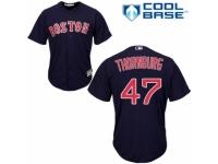 Men's Majestic Boston Red Sox #47 Tyler Thornburg Navy Blue Alternate Road Cool Base MLB Jersey