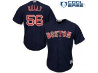 Men's Majestic Boston Red Sox #56 Joe Kelly  Navy Blue Alternate Road Cool Base MLB Jersey