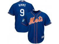 Men's Majestic Brandon Nimmo New York Mets Player Royal Cool Base 2018 Spring Training Jersey