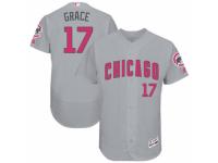 Men's Majestic Chicago Cubs #17 Mark Grace Grey Mother's Day Flexbase Authentic Collection MLB Jersey