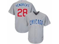 Men's Majestic Chicago Cubs #28 Kyle Hendricks Grey Road Cool Base MLB Jersey