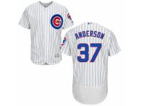 Men's Majestic Chicago Cubs #37 Brett Anderson White Home Flexbase Authentic Collection MLB Jersey