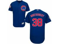 Men's Majestic Chicago Cubs #38 Mike Montgomery Royal Blue Alternate Flexbase Authentic Collection MLB Jersey