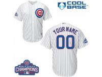 Men's Majestic Chicago Cubs Customized White Home 2016 World Series Champions Cool Base MLB Jersey