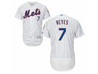 Men's Majestic New York Mets #7 Jose Reyes White Flexbase Authentic Collection MLB Jersey