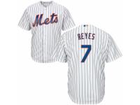 Men's Majestic New York Mets #7 Jose Reyes White Home Cool Base MLB Jersey