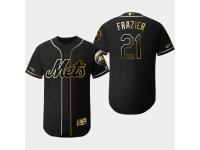 Men's Mets 2019 Black Golden Edition Todd Frazier Flex Base Stitched Jersey