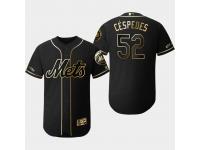 Men's Mets 2019 Black Golden Edition Yoenis Cespedes Flex Base Stitched Jersey