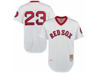 Men's Mitchell and Ness 1975 Boston Red Sox #23 Luis Tiant White Throwback MLB Jersey