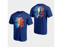 Men's New York Mets 2019 Spring Training #34 Royal Noah Syndergaard Majestic T-Shirt