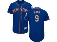 Men's New York Mets #9 Brandon Nimmo Majestic Royal-Gray 2017 Alternate Authentic Collection Flex Base Jersey