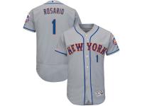 Men's New York Mets Amed Rosario Majestic Gray Road Authentic Collection Flex Base Player Jersey