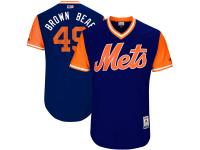 Men's New York Mets Josh Smoker Brown Bear Majestic Royal 2017 Players Weekend Jersey