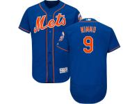 Men's New York Mets Majestic #9 Brandon Nimmo Royal-Orange 2017 Alternate Authentic Collection Flex Base Jersey