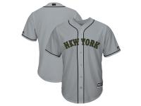 Men's New York Mets Majestic Gray 2018 Memorial Day Cool Base Team Jersey