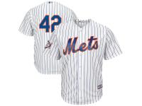Men's New York Mets Majestic White Royal 2018 Jackie Robinson Day Official Cool Base Jersey