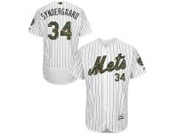 Men's New York Mets Noah Syndergaard Majestic White Fashion 2016 Memorial Day Flex Base Jersey