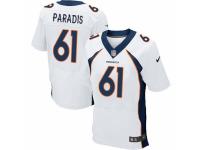 Men's Nike Denver Broncos #61 Matt Paradis Elite White NFL Jersey