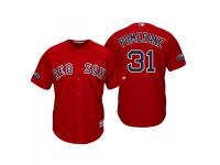 Men's Red Sox 2018 Postseason Alternate Scarlet Drew Pomeranz Cool Base Jersey