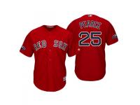 Men's Red Sox 2018 Postseason Alternate Scarlet Steve Pearce Cool Base Jersey