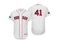 Men's Red Sox 2018 Postseason White Chris Sale Flex Base Home Jersey