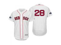 Men's Red Sox 2018 Postseason White J.D. Martinez Flex Base Home Jersey