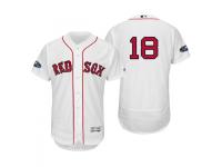 Men's Red Sox 2018 Postseason White Mitch Moreland Flex Base Home Jersey