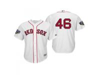 Men's Red Sox 2018 World Series Majestic White Craig Kimbrel Cool Base Player Number Jersey