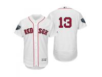 Men's Red Sox 2018 World Series Majestic White Hanley Ramirez Flex Base Jersey