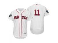 Men's Red Sox 2018 World Series Majestic White Rafael Devers Flex Base Jersey