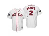 Men's Red Sox 2018 World Series Majestic White Xander Bogaerts Cool Base Jersey