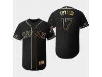 Men's Red Sox 2019 Black Golden Edition Nathan Eovaldi Flex Base Stitched Jersey