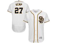 Men's San Diego Padres Matt Kemp Majestic White Flexbase Authentic Collection Player Jersey