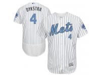 Mets #4 Lenny Dykstra White (Blue Strip) Flexbase Authentic Collection 2016 Father Day Stitched Baseball Jersey